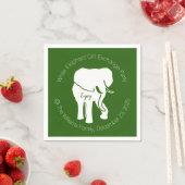 ホワイトエレファントギフト交換クリスマスパーティー スタンダードカクテルナプキン (インサイチュ)