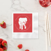 ホワイトエレファントギフト交換クリスマスパーティー 縁ありカクテルナプキン (インサイチュ)