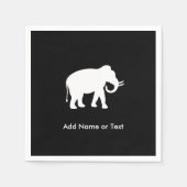 ホワイトエレファントギフト交換パーティー スタンダードカクテルナプキン (正面)