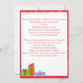 ホワイトエレファントギフト交換招待状 案内状 (裏面)