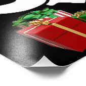 ホワイトエレファントクリスマスギフト交換パーティーウォール フォトプリント            (角)