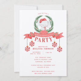 ホワイトエレファントクリスマスギフト交換 招待状