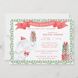 ホワイトエレファントクリスマスギフト交換 招待状