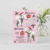 ホワイトエレファントクリスマスギフト交換 招待状 (スタンド正面)