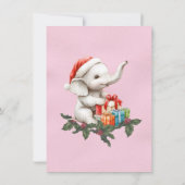 ホワイトエレファントクリスマスギフト交換 招待状 (裏面)