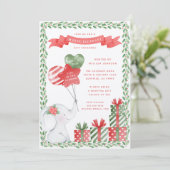 ホワイトエレファントクリスマスギフト交換 招待状 (スタンド正面)