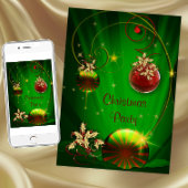 ホワイトエレファントクリスマスパーティの招待状 招待状