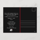 ホワイトエレファントクリスマスパーティー招待状 シーズンポストカード (裏面)