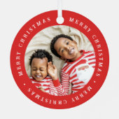 ホワイトエレファントクリスマス メタルオーナメント (裏面)