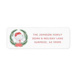 ホワイトエレファントクリスマス ラベル