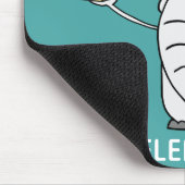 ホワイトエレファントサンタハットギフトマンガ マウスパッド (コーナー)