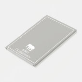 ホワイトエレファントシルエット |パーソナライズされた | ポストイット (アングル)