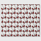 ホワイトエレファントデザインラッピング紙 ラッピングペーパー (フラット)