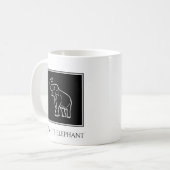 ホワイトエレファントパーティーおもしろい – ホリデーギフト コーヒーマグカップ (正面左)