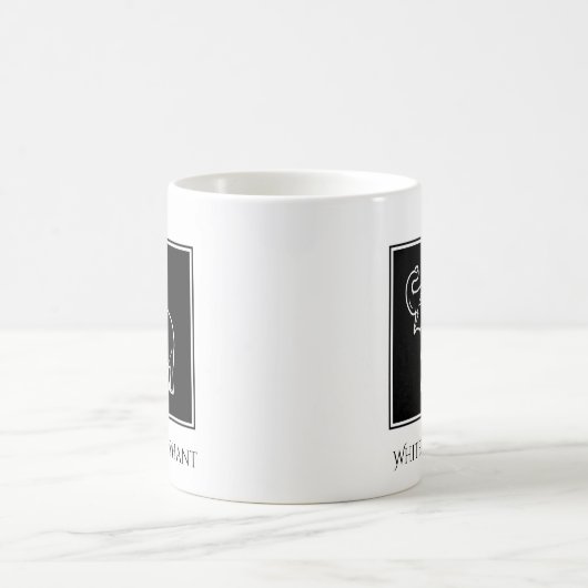 ホワイトエレファントパーティーおもしろい – ホリデーギフト コーヒーマグカップ (中央)