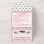 ホワイトエレファントパーティー オールインワン招待状 (外側)