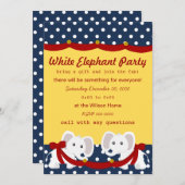 ホワイトエレファントパーティー 招待状 (正面/裏面)