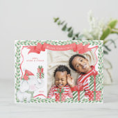 ホワイトエレファントフォトクリスマス 招待状 (スタンド正面)