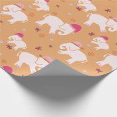 ホワイトエレファントホリデーパーティー ラッピングペーパー (角)