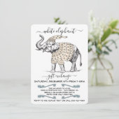 ホワイトエレファント醜いセーターパーティの招待状 招待状 (スタンド正面)