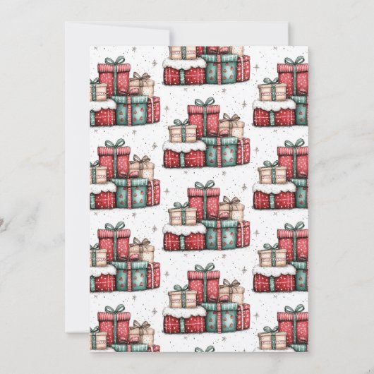 ホワイトエレファント醜いセーターパーティー 招待状 (裏面)