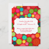 ホワイトエレファント カスタム ホリデーパーティー 招待状 (正面)