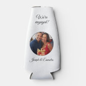 ホワイトエンゲージパーティーフォトボトルクーラー ボトルクーラー (正面)