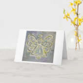 ホワイトエンジェルグリーティングカード カード (黄色い花)