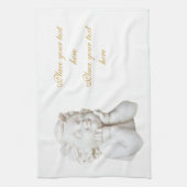 ホワイトエンジェル キッチンタオル (縦)