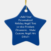 ホワイトエンジェル&ベビーホリデーギフトオーナメント セラミックオーナメント (裏面)