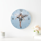 ホワイトエンジェル ラージ壁時計 (ホーム)