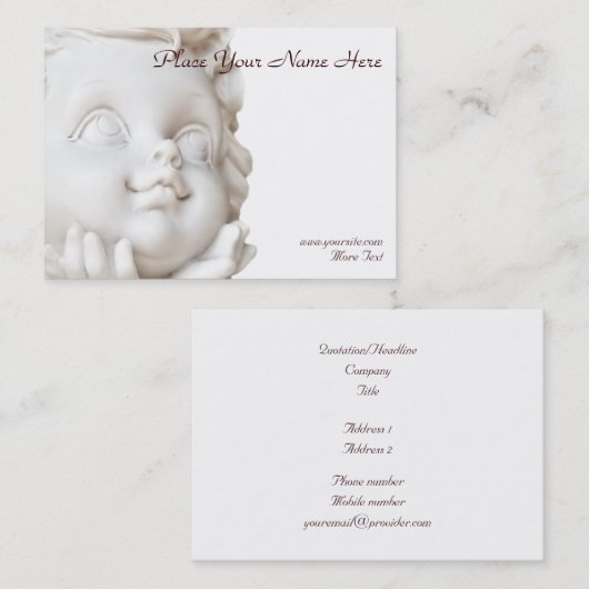 ホワイトエンジェル 名刺 (正面/裏面)