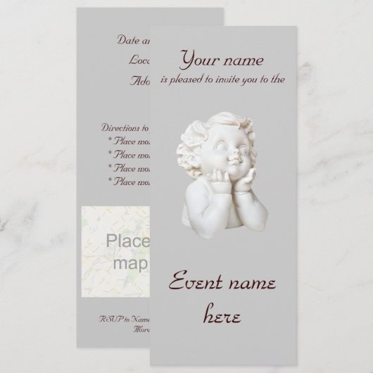 ホワイトエンジェル 招待状 (正面/裏面)