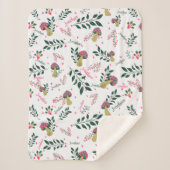 ホワイトエンチャント妖精の森子供部屋名前をカスタムする シェルパブランケット (正面)