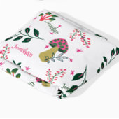 ホワイトエンチャント妖精の森子供部屋名前をカスタムする シェルパブランケット