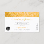 ホワイトオエレガントレンジグリッタースパークスターズ追加ロゴ 名刺 (裏面)