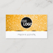 ホワイトオエレガントレンジグリッタースパークスターズ追加ロゴ 名刺 (正面)