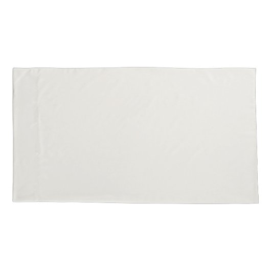 ホワイトオエレガントン淡い色のベージュダマスクスタイルパターン 枕カバー (裏面-左)