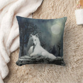 ホワイトオカミ枕 クッション (ブランケット)