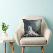 ホワイトオカミ枕 クッション (椅子)