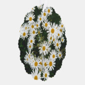 ホワイトオックスアイデイジームーンデイジーメドウ オーナメントカード (右)