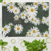 ホワイトオックスアイデイジームーンデイジーメドウ キッチンタオル (折り畳み)