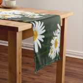 ホワイトオックスアイデイジームーンデイジーメドウ ショートテーブルランナー (インサイチュ)