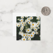 ホワイトオックスアイデイジームーンデイジーメドウ ノートカード (正面/裏面インサイチュ)