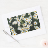 ホワイトオックスアイデイジーメドウ 長方形シール (封筒)