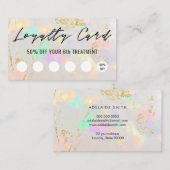 ホワイトオパールロイヤリティカード 名刺 (正面/裏面)