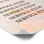 ホワイトオパール価格表ポスター ポスター (角)