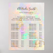 ホワイトオパール価格表ポスター ポスター (正面)