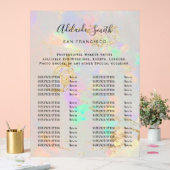 ホワイトオパール価格表 アクリルサイン (ウェディング)