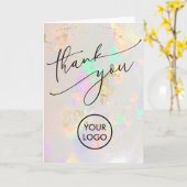 ホワイトオパール テクスチャカード ありがとう カード (黄色い花)